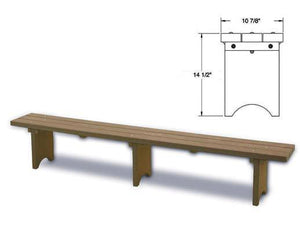 Plastic Bench - 10 feet